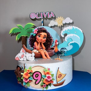 Moana Cake Topper - Moana Geburtstagsparty - Moana Theme - Custom Order