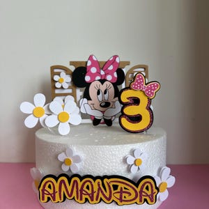Minnie cake topper - Disney Party Birthday - Custom Order