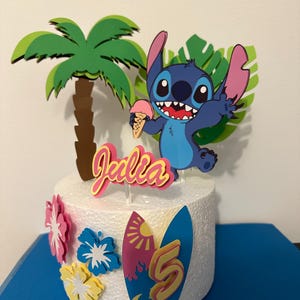 Stitch Cake Topper - Stitch Tortendeko - Stitch Cake Charm - Stitch Birthday - Stitch Cake Topper