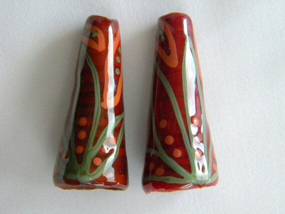 Metallperlen Kegel Tibet Style Silber 11x8mm 5 Stück #U53