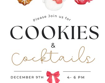 Cookies and Cocktails Invitation