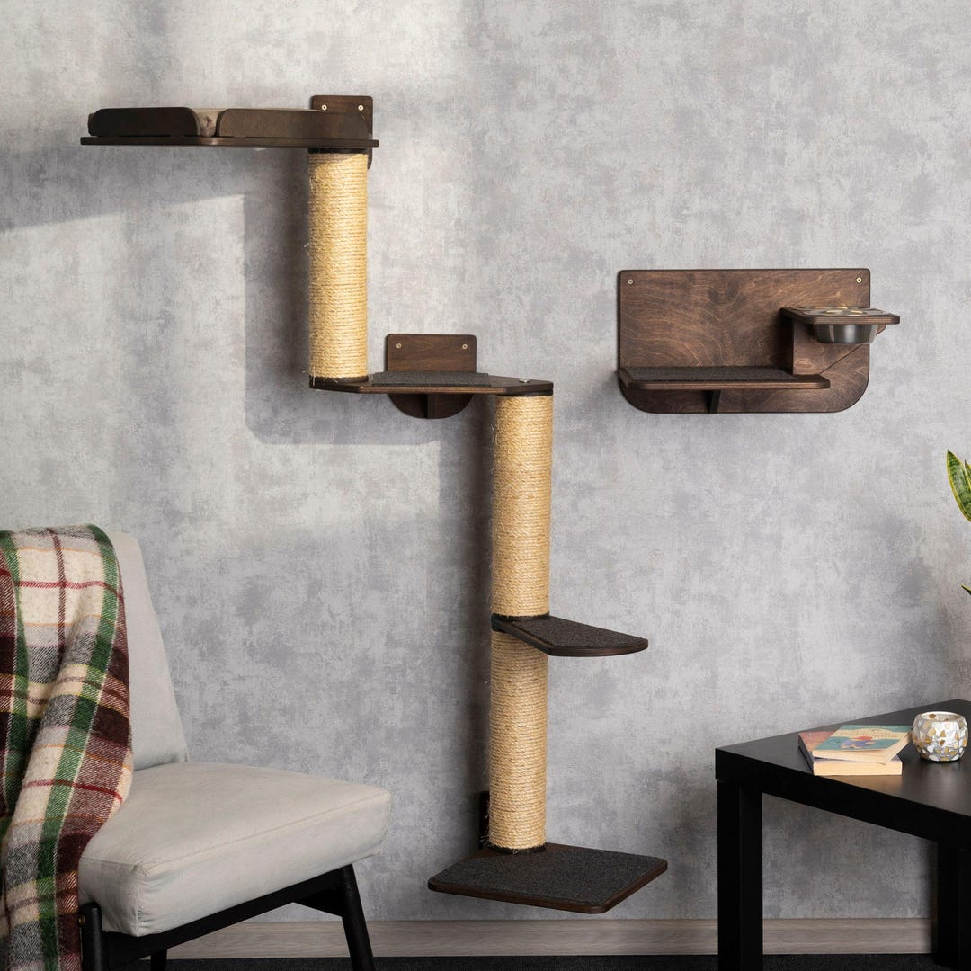 Beautiful view of Built In Cat Scratching Surfaces For Home Offices