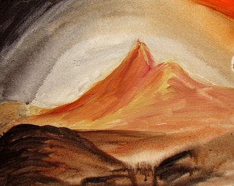 Io Sol Uno - Original Acrylic Painting on Canvas Board 11x14