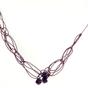 Jazz Beaded Woven Necklace image 1