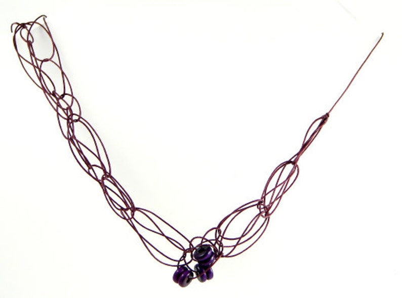 Jazz Beaded Woven Necklace image 1