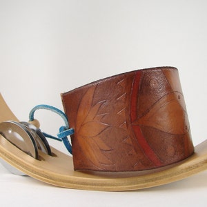 Mandala Leather Cuff