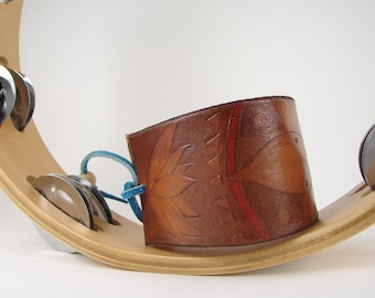 Mandala Leather Cuff