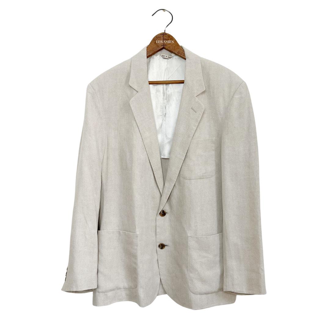 ジャケット・アウター 80s 90s EURO wide linen coverall jacket 80s 90s EURO wide linen coverall jacket