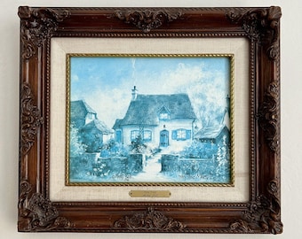 Marty Bell Valentine Cottage Framed Limited Edition Print 513/900