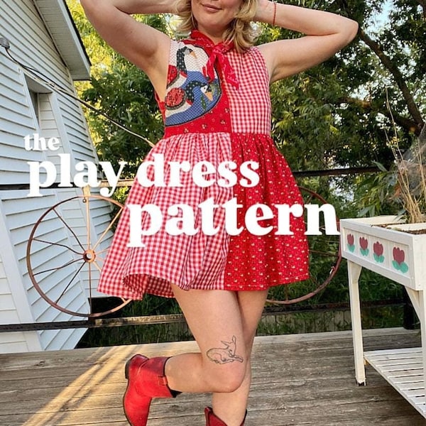 Play Dress Sewing Pattern: Beginner Friendly, Size Inclusive (Physical)