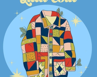 Quilt Coat Pattern EASY Sewing Beginner PHYSICAL Blanket Jacket Learn To Sew