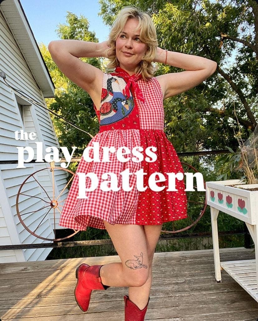 Play Dress Sewing Pattern: Beginner Friendly, Size Inclusive (Physical)