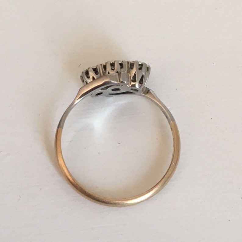 Vintage 1960s 18kt Gold & Platinum Diamond Wedding Ring | Etsy
