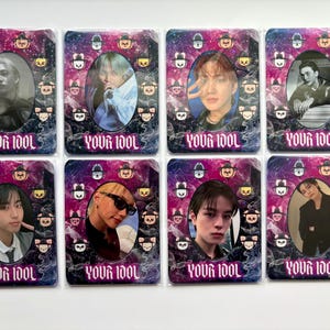 Stray Kids KPDH Fotokartenhalter | 3 "x4" K-Pop PC Halter + Fanmade Fotokarte | SKZ Vinyl Tasche