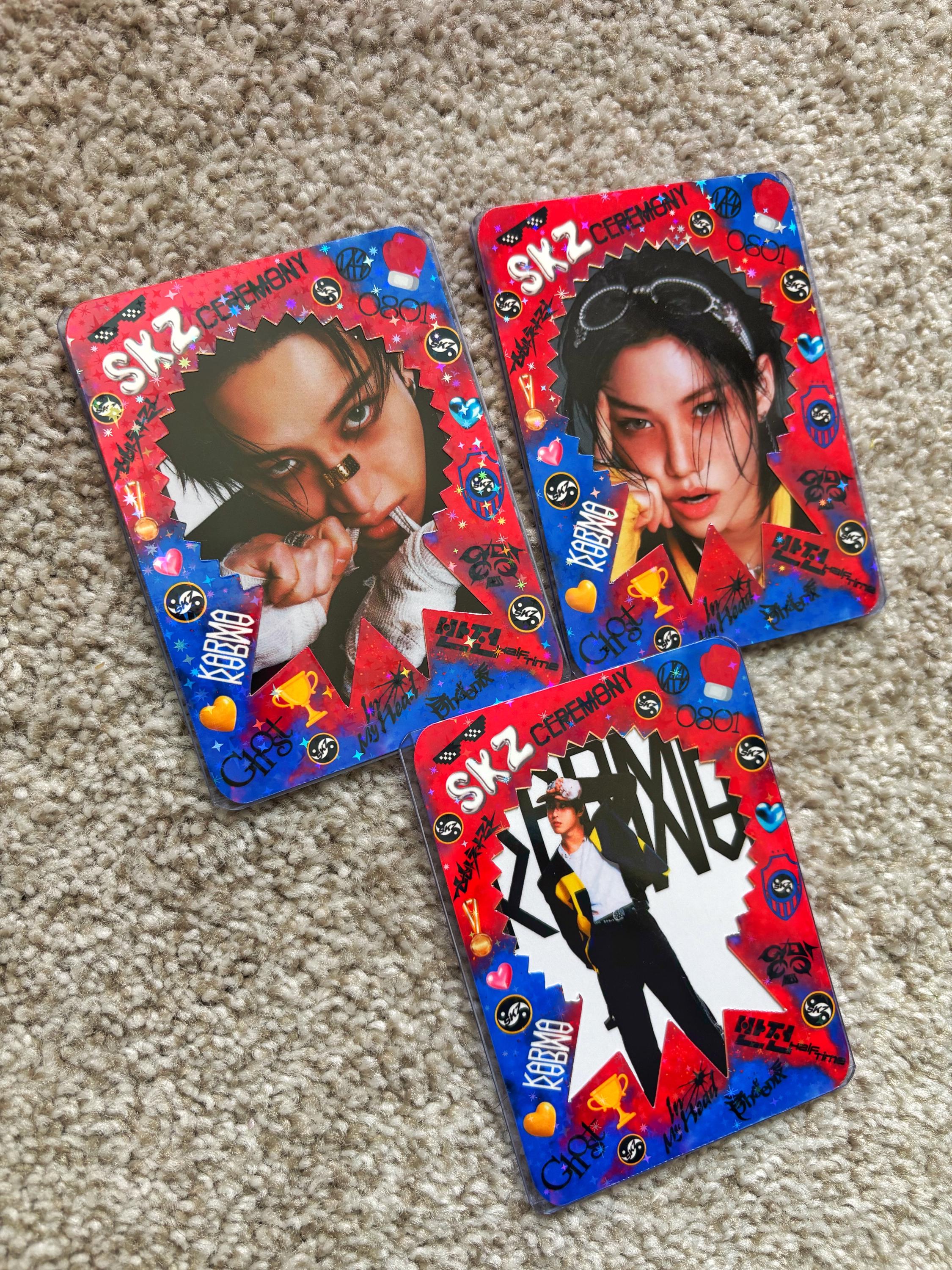 Stray Kids Karma Holographic Photocard Holder: SKZ Fanmade PC - Etsy