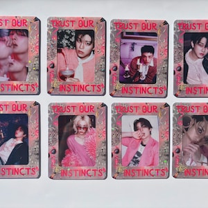 Stray Kids DO IT - Do Version Deko Toploader | “Vertraue unseren Instinkten” Holografischer K-Pop-Fotokartenhalter | Enthält zufälliges Mitglied PC