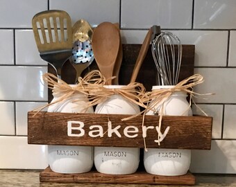 Rustic Kitchen Canisters Etsy
