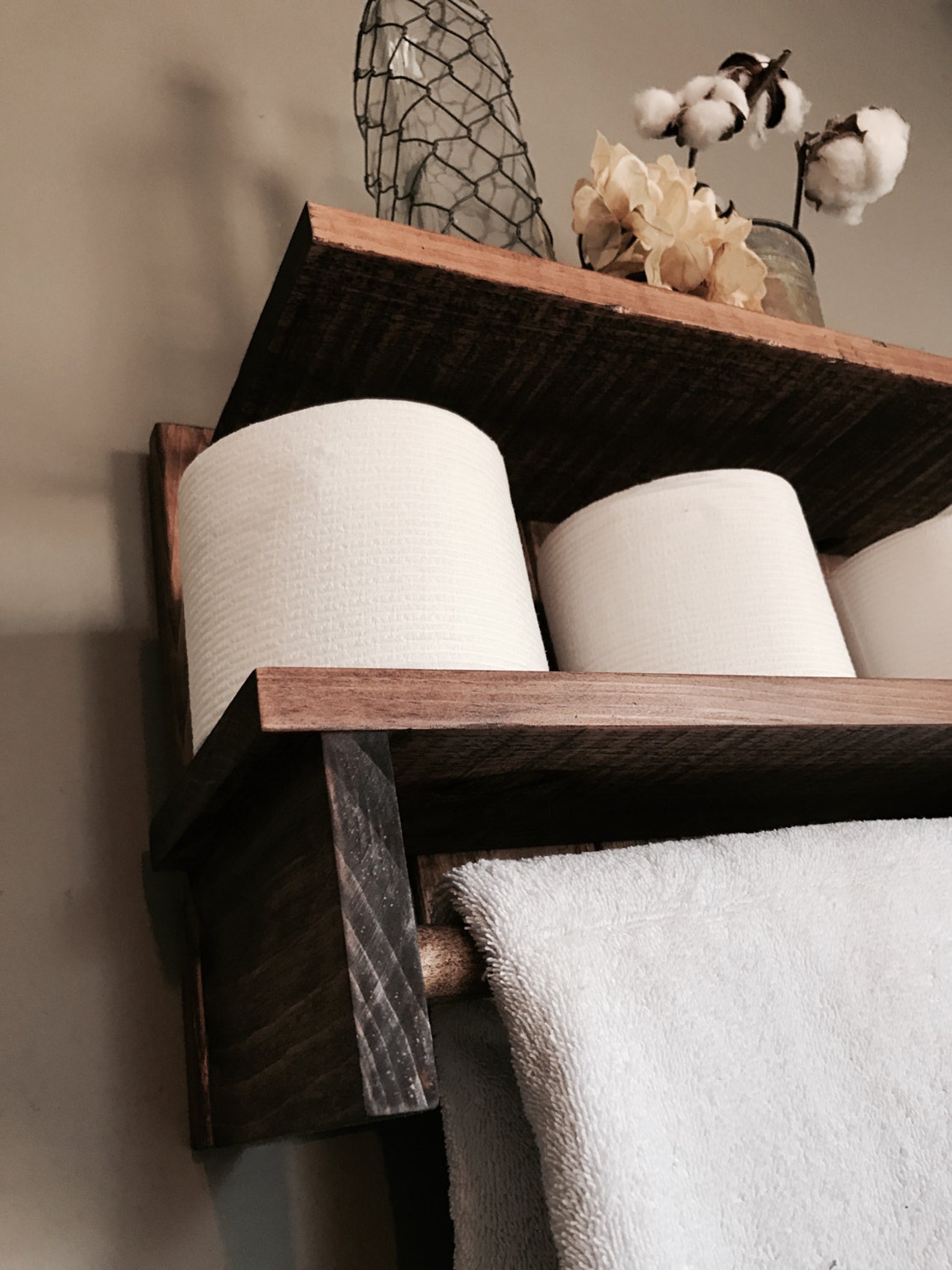 Farmhouse Bathroom Farmhouse Shelf Farmhouse Towel Holder Etsy