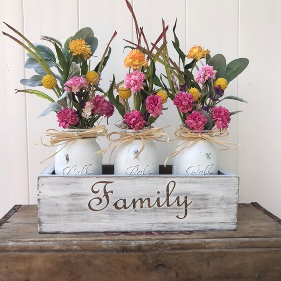 Bedroom Decor Flower Arrangement Living Room Decor Flower Etsy