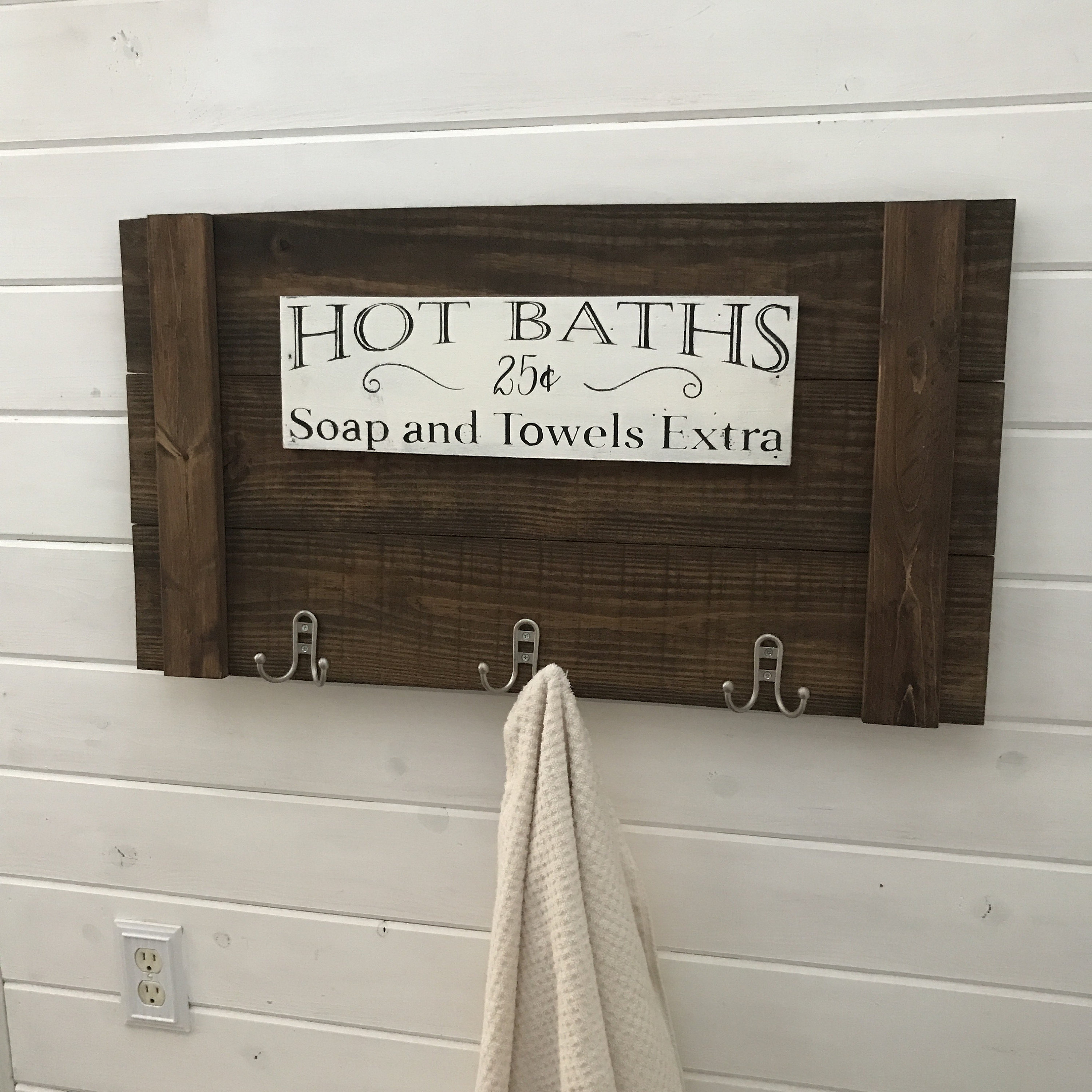 Farmhouse Decorations for Bathroom towels with a Rustic finish Etsy