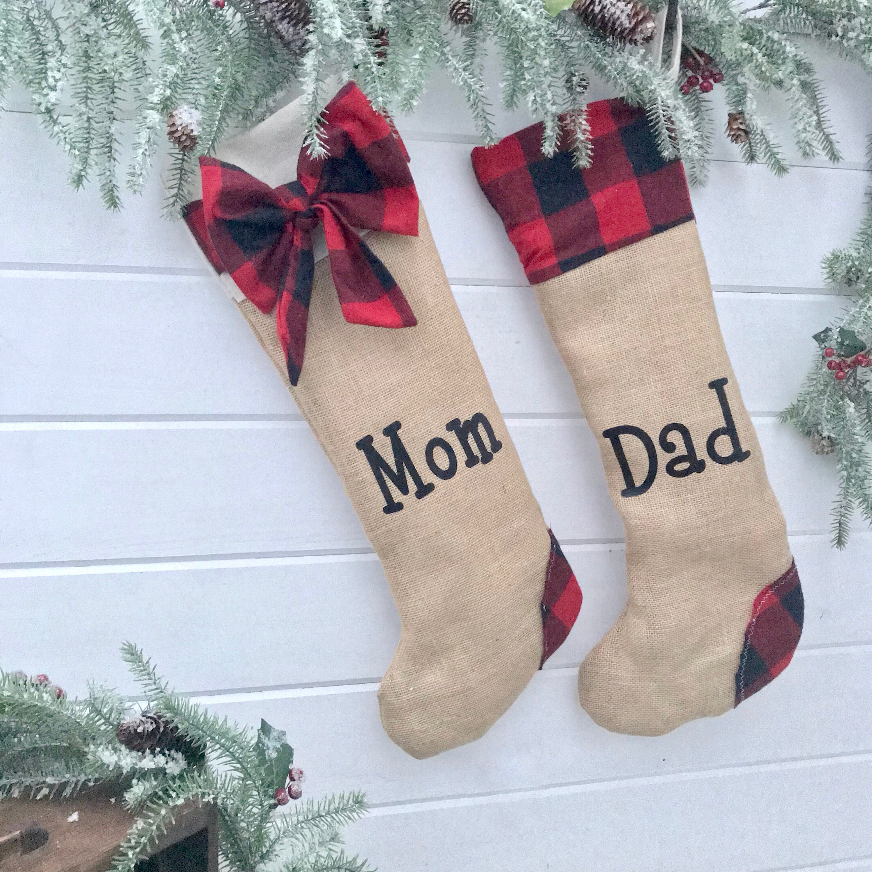 Christmas Stocking Set Personalized Christmas Stocking Buffalo