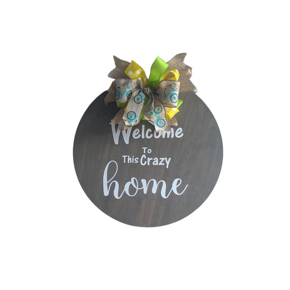 Welcome Door Hanger For Front Door Decor, Welcome Sign, Porch Decor, Personalized Home Gifts, Welcome Door Sign, Custom Wood Sign