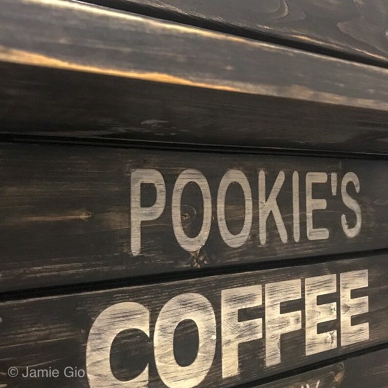 Coffee Station Coffee Cup Rack Rustic Coffee Station Etsy