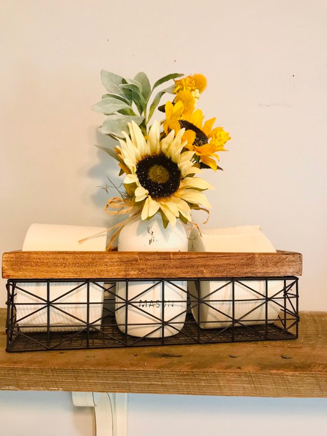 Bathroom Toilet Tray Toilet Tank Tray Modern Bathroom Decor Etsy