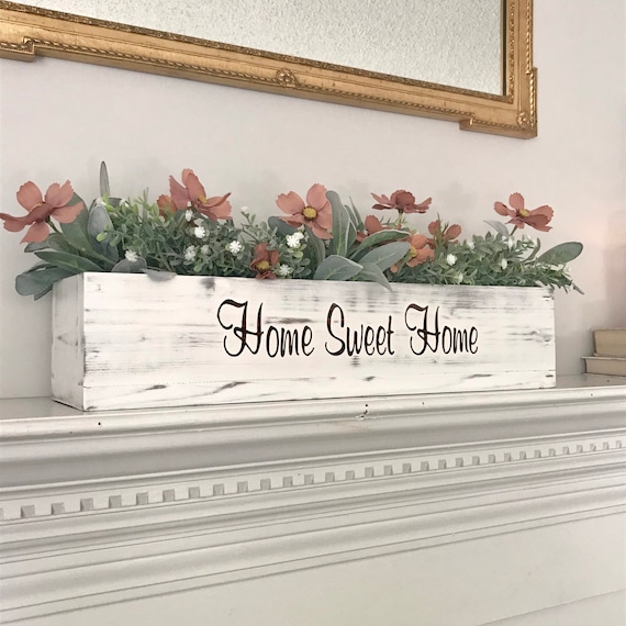 Personalized Gift for Newlyweds, Realtors, and New Homeowners, Customized Wood Sign Box Centerpiece, Custom Wood Gift For Couple