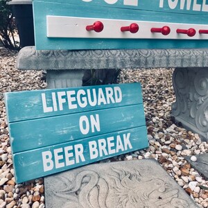 Custom Pool Sign, Towel and Swimsuit Rack Storage, Gift Sign ...