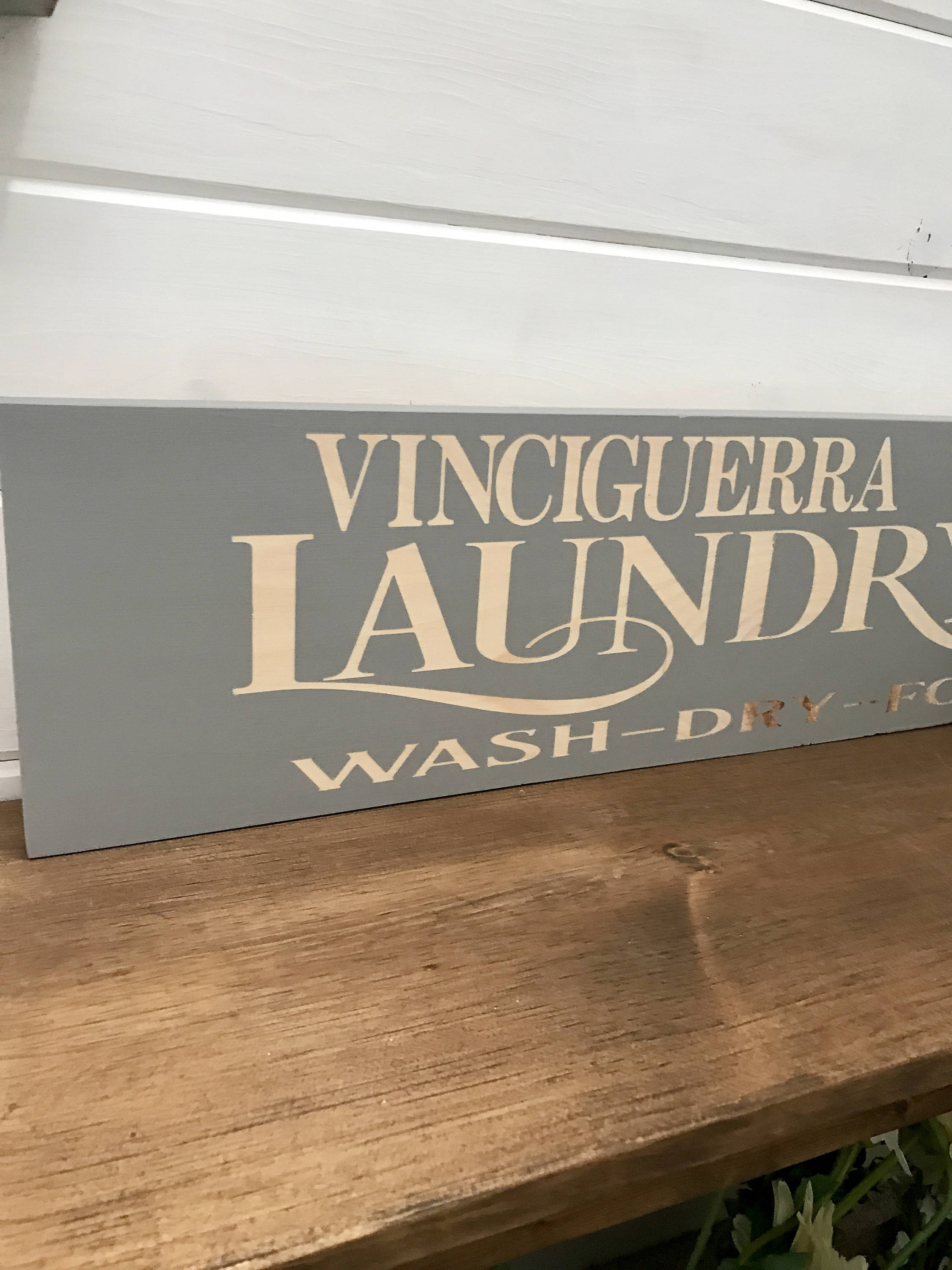 Home Decor Signs Rustic, Laundry Room Sign, Personalized