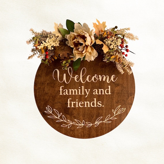 Front Door Decor Wreath For Porch Decorations Fall & Winter Welcome Door Wreath for A Modern Farmhouse