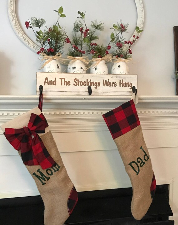 Christmas stocking holder Personalized Stocking Holder Etsy