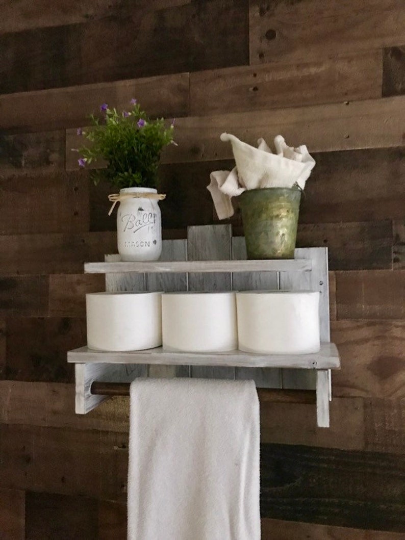 Farmhouse Bathroom Farmhouse Shelf Farmhouse Towel Holder Etsy