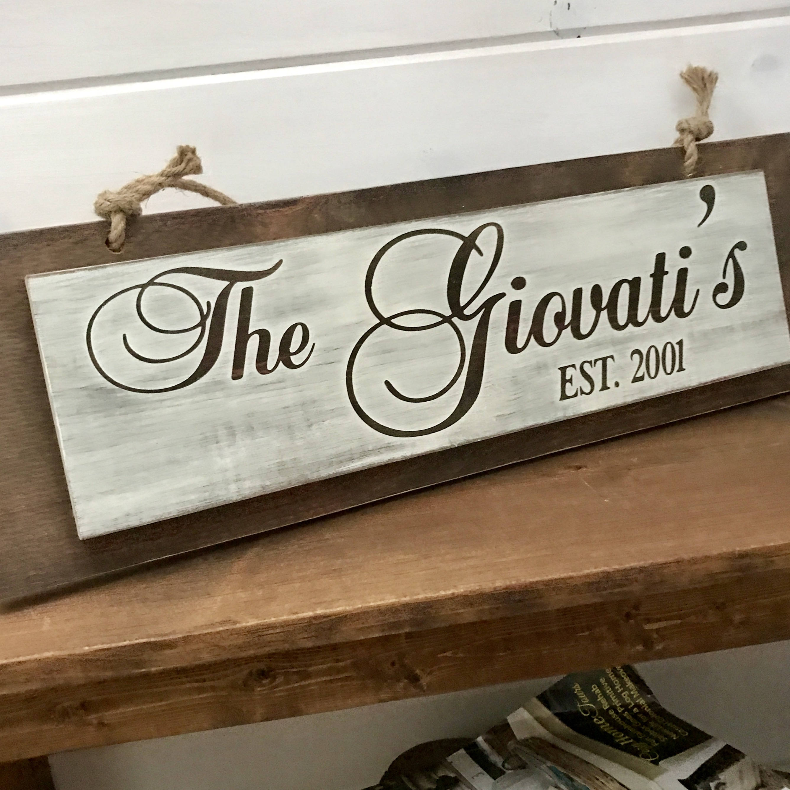 Family Wood Sign Home Decor Family Sign Family Rustic Home Decor