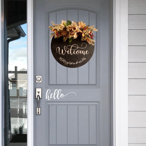 Front Door Sign Personalized Gift For Fall Decor Custom Sign, Modern Farmhouse Decor, House Warming Gift for Newly Weds New Home Decor