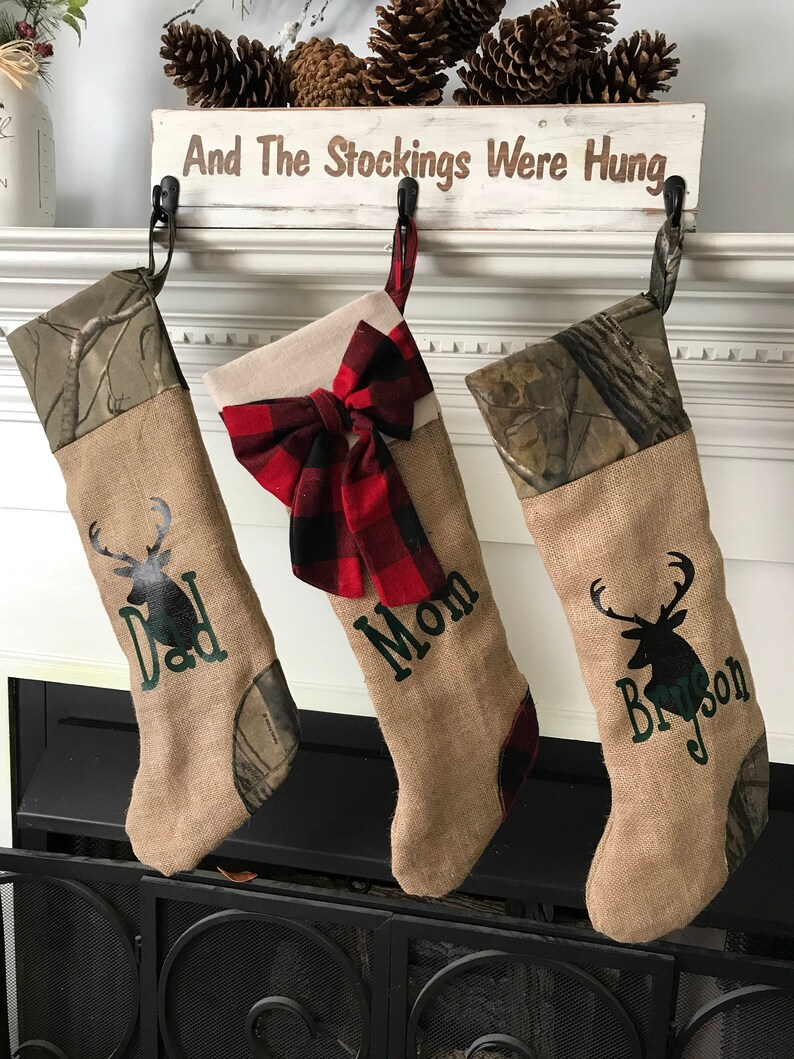 Hunter Gifts Christmas Stocking Couples Christmas Etsy