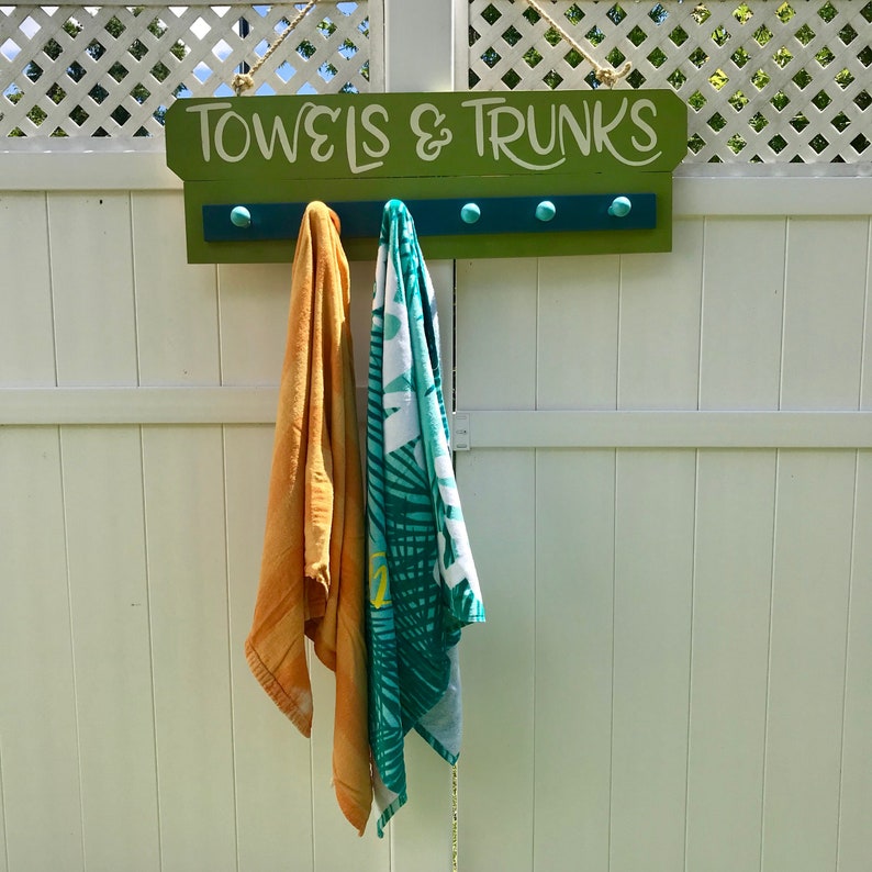 Home Living Pool Towel Sign Wood Pool Sign Home Decor Etsy
