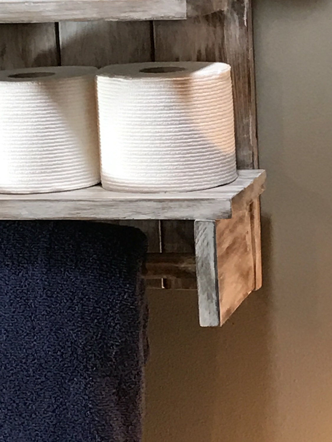 Wooden Towel Rack Farmhouse Towel Rack Bathroom decor Etsy