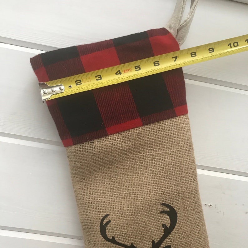 Family Christmas Stocking Set Four Personalized Stockings Stocking Set of Four Plaid Christmas Stockings Christmas Stockings Personalized