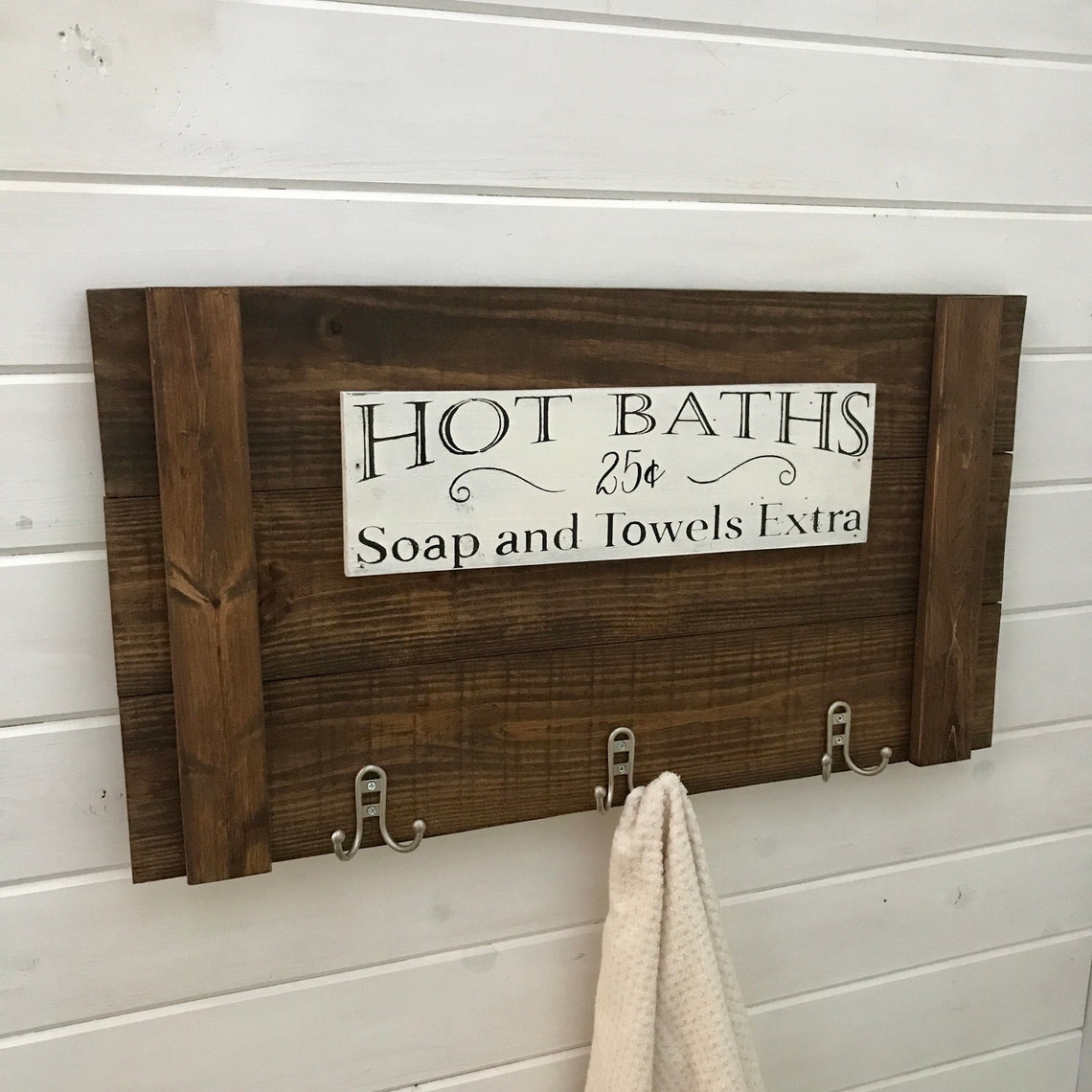 Farmhouse Decorations for Bathroom towels with a Rustic finish Etsy