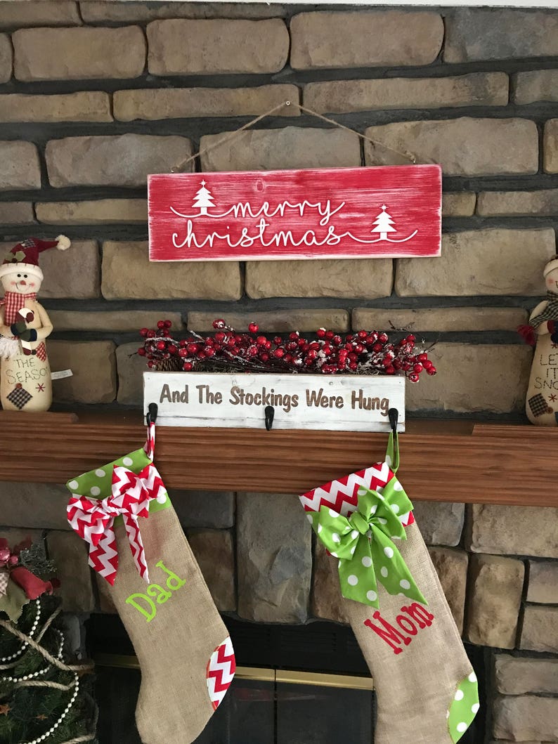 Stocking Holder Christmas Decor Christmas Stocking Holder Etsy