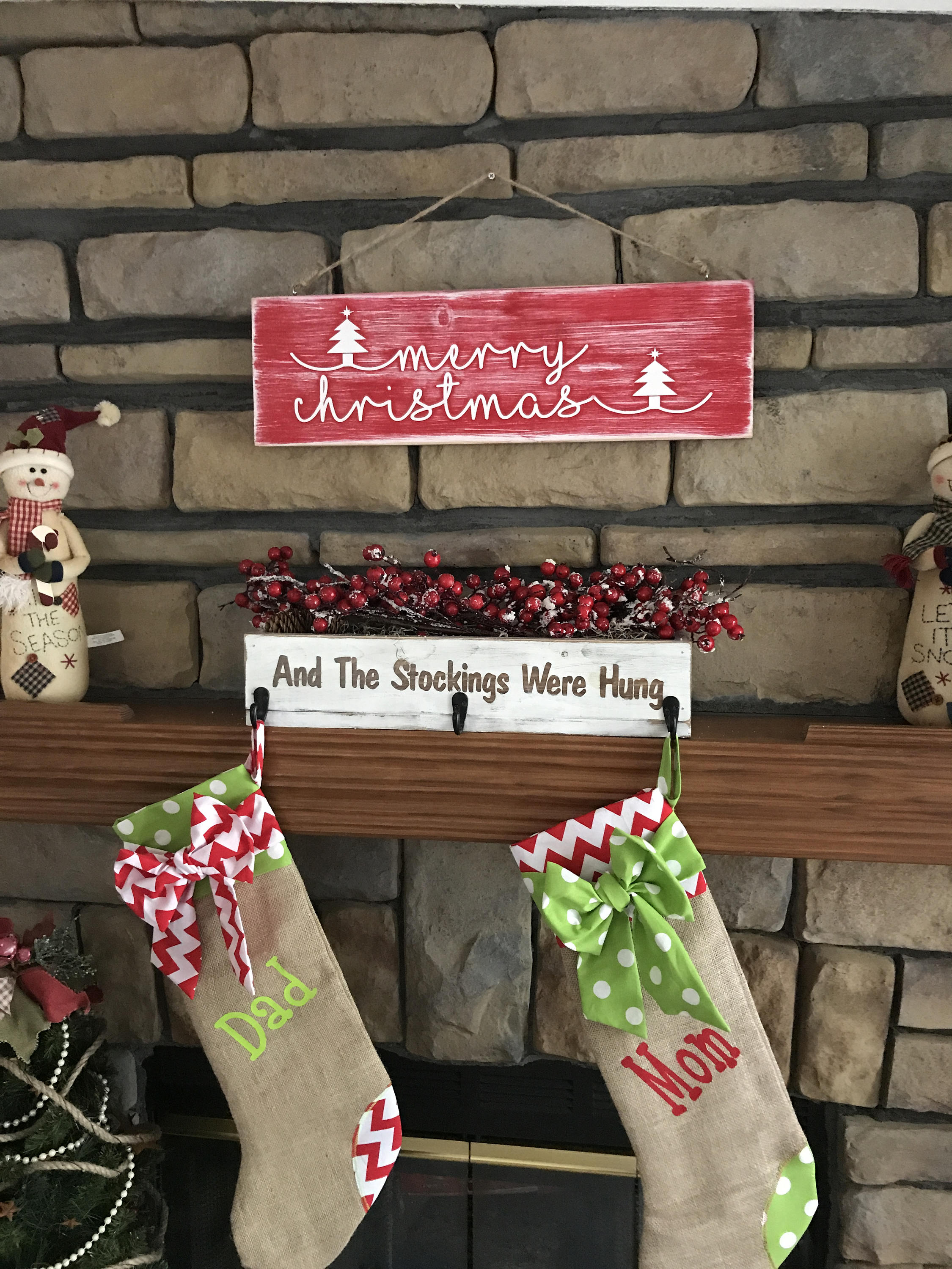 Stocking Holder Christmas Decor Christmas Stocking Holder Etsy