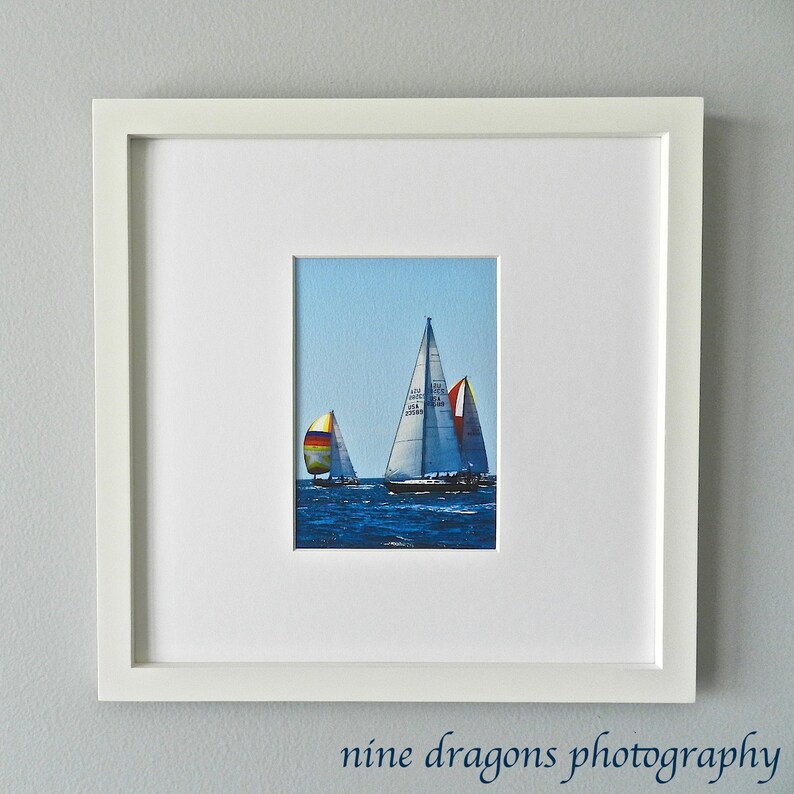 Framed Art Ocean Photograph Nautical Photo Sailing Etsy