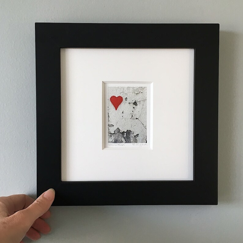 Small Framed Art Framed Heart Print Framed Photography Etsy