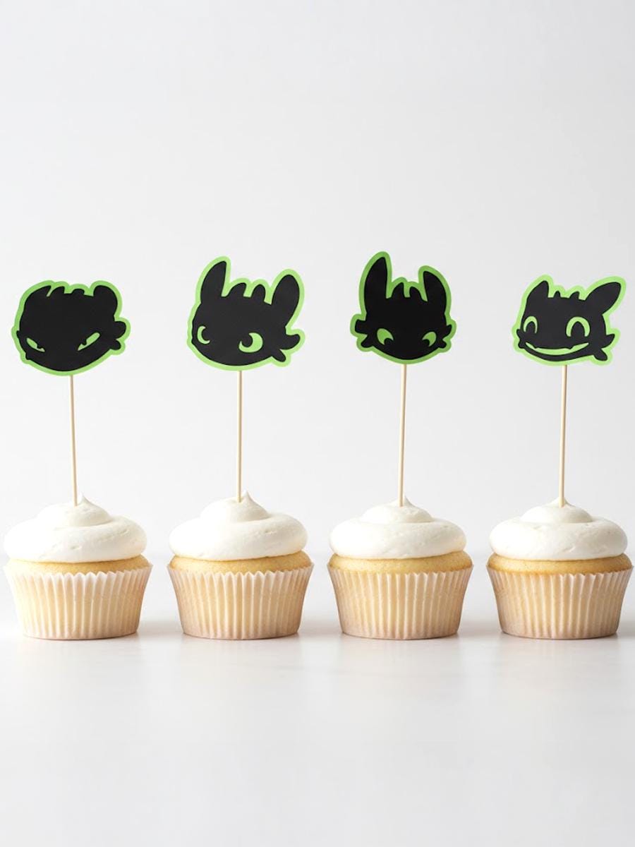 Toothless Candy Box & Cupcake Toppers SVG Bundle How to Train Your ...