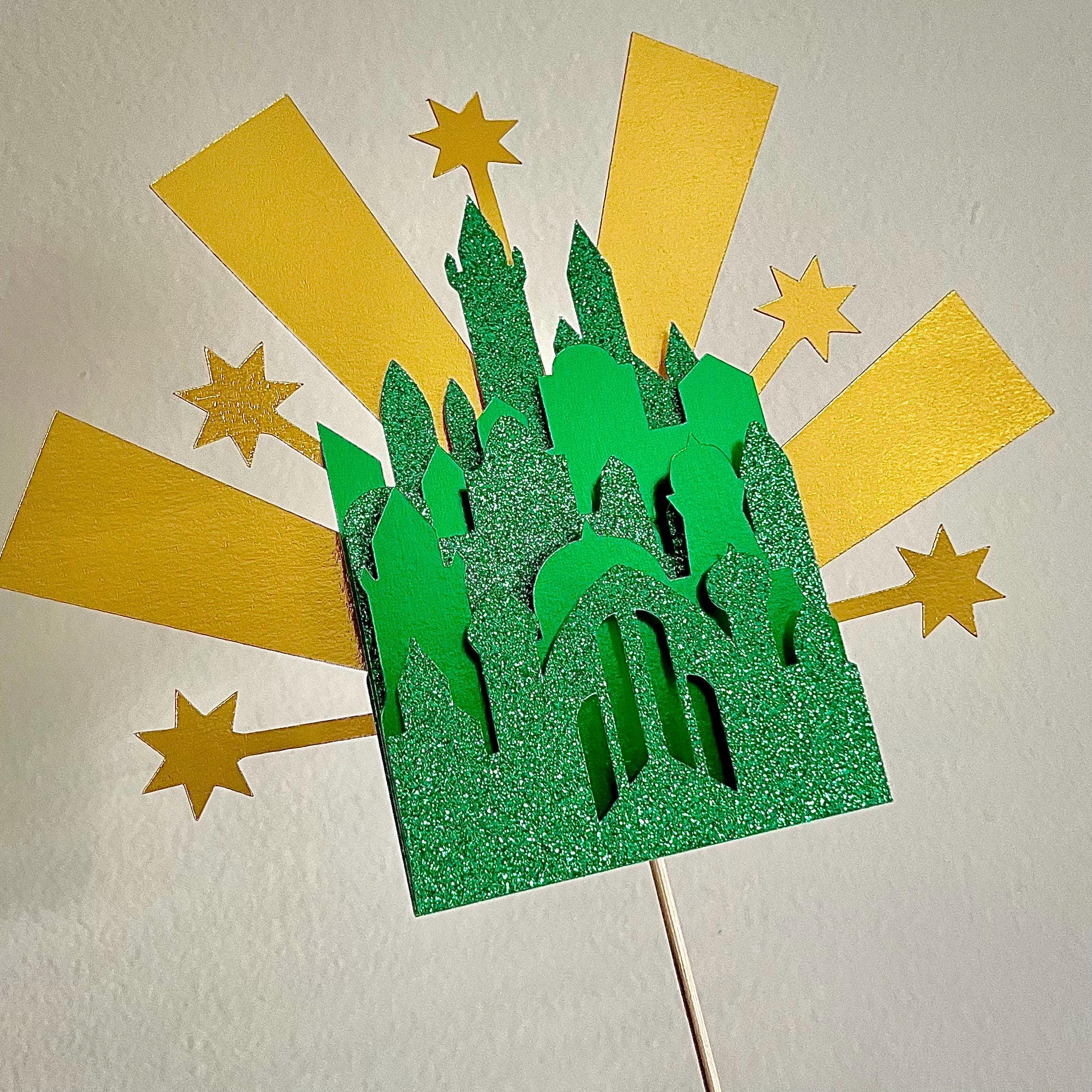 Kreuzstich-Lesezeichen „Smaragdstadt“ – DIY-Set Zum Sticken Nach Der Zauberer Von Oz