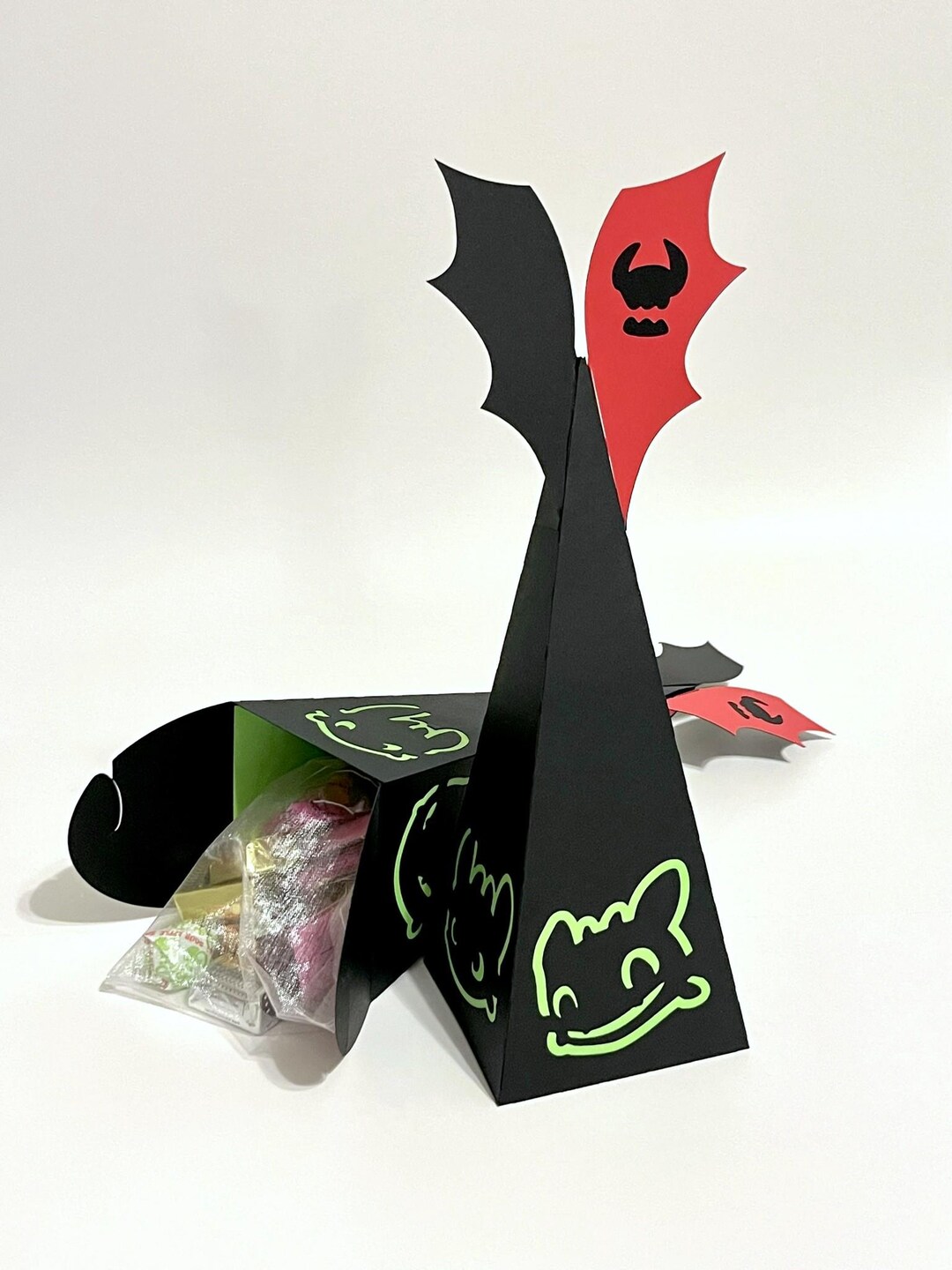 Toothless Card Box Toothless Candy Box & Cupcake Toppers SVG Bundle How to Train Your ...