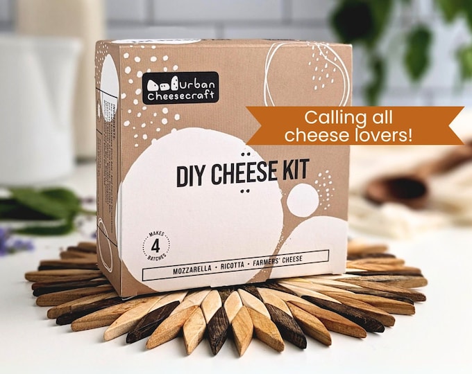DIY Cheese Making Kit: Mozzarella, Ricotta, Farmers Cheese