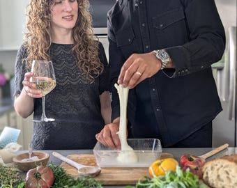 Pizza Night Food Gift | DIY Mozzarella & Ricotta Cheese Making Kit 4 Batches | Level Up Homemade Artisan Pizza | Italian Cooking Enthusiasts